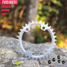Colorful Closed Disc 104 BCD Round Mountain Bikes ChainWheel Chainrings Crankset 34T 36T 38T 40T 42T 44T 46T 48T