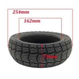 Xuancheng 10x2.75-6.5 Tubeless Tire 10x2.70-6.5 255x70 Off-Road Vacuum Tyre for Electric Scooter 10 Inch Pneumatic Wheel Parts
