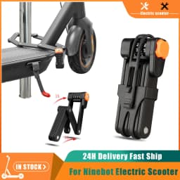 Foldable Lock Anti-theft Electric Scooter Chain Cable Padlock for NinebotG30 G30D F20 F30 F40 D38E Safety Portable Security Lock