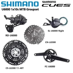 Shimano CUES U6000 Set SL-U6000 1x10s Right RD-U6000 FC-U6000 170mm 175mm LG300 11-48T CN-LG500 For Mountain Bike Original Kit