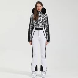 GSOU SNOW One-piece Ski Suit Women Thickening Snowboard Female Overalls Winter Windproof Waterproof Breathable Clothing Skiing