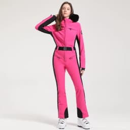 GSOU SNOW One-piece Ski Suit Women Thickening Snowboard Female Overalls Winter Windproof Waterproof Breathable Clothing Skiing