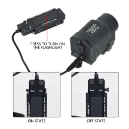 ZenitCo 2P-IK Klesh Klesch 2P AK SD AK-SD Flashlight 500lm White LED Light Fit 20mm Rail Scout Light