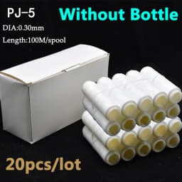 JYJ 20pcs/lot PJ1/2/3/4/5 High Tensile Polyester Bait Elastic Thread Spool Sea Fishing bait elastic fishing line Bait