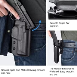 Fit for CZ Shadow 2, 9mm (9x19) ,OWB Kydex Holster with Optic Cut Right / Left Hand Avaliable