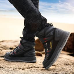 Rock Offshore Fishing Shoes Men's Waterproof Skid-proof Reef-climbing Air-permeable Handiness Felt Spike Soles