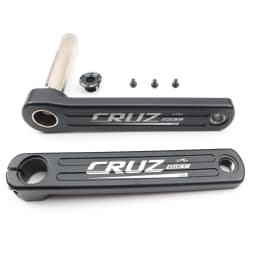 CRUZbike Road Bike Crankset 155/160/165/170/175mm Crank 50-34T/52-36T/53-39T Double Chainring Folding Bicycle Screw BB
