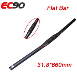 EC90 Carbon Fiber Bicycle Handlebar Ultralight 25.4/31.8mm MTB Handlebar 660/680/700/720/740/760mm Flat/Riser Bar Bike Part