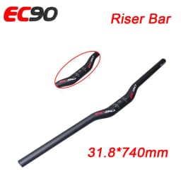 EC90 Carbon Fiber Bicycle Handlebar Ultralight 25.4/31.8mm MTB Handlebar 660/680/700/720/740/760mm Flat/Riser Bar Bike Part