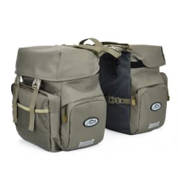 50L 2-in-1 Multifunction Bicycle Carrier Bag Trunk Bag Waterproof Double-Sided Cycling Pannier Bike Luggage for Active Travel