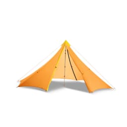 Knot 860g Ultralight Camping Rodless Pyramid Tent 4-8 Person Large Tarp 20D Nylon Both Sides Silicon Coating Outdoor Hikeburger