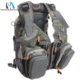 Maximumcatch Fly Fishing Vest With Multifunction Pockets Adjustable Size Fishing Backpack Fishing Bag