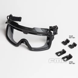 Gray/Transparent Safety Goggles Explosion Proof Lens (3MM Thickness) Tactical FMA Outdoor Helmet Protetive
