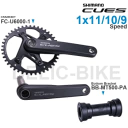 SHIMANO Groupset CUES U6000 CRANKSET FC-U6000-1 and Bottom Bracket BB-MT500-PA BB-MT501 Original Parts
