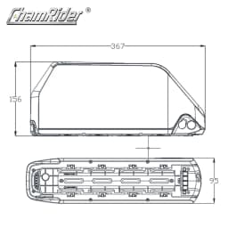 48V Battery box 52V Battery Case 36V Battery Housing Polly DP-7 Down Tube Downtube 10S 7P 13S 6P 14S 5P Max Load 70 21700 cells