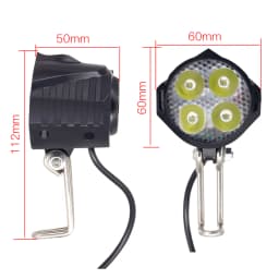 Ebike Front Brake Rear Light Set For 36V 48V Battery Contain Horn Headlight Switch And With Ebike Turn Functional Tail Light