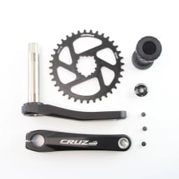 CRUZbike MTB Mountain Bike Kid's Bicycle Crankset Crank 155/160/165/170/175mm Aluminum Alloy with Chainring 30/32/34/36/38T