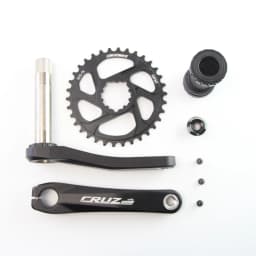 CRUZbike MTB Mountain Bike Kid's Bicycle Crankset Crank 155/160/165/170/175mm Aluminum Alloy with Chainring 30/32/34/36/38T
