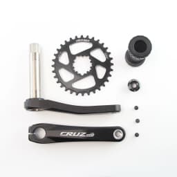 CRUZbike MTB Mountain Bike Kid's Bicycle Crankset Crank 155/160/165/170/175mm Aluminum Alloy with Chainring 30/32/34/36/38T