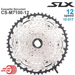 SHIMANO DEORE XT SLX Cassette Sprocket CS-M6100 CS-M7100 CS-M8100 12-Speed MICRO SPLINE - HYPERGLIDE for MTB Bike Original Parts