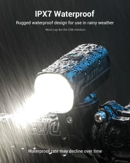 ALLTY 400 Road Bike Light, USB Type-C Rechargeable,Powerful Bike Headlight Compatible with: Mountain, Kids, Street