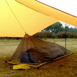 1 Person 4 Season Ultralight 20D Nylon Both-side Silicon Coated Rodless Pyramid 410g Flysheet or Summer 230-260g Mesh Inner Tent