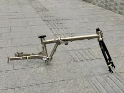 Fnhon Gust CR-MO Steel Folding Bike Frame Fork 20" 406 451 20in Disc Brake Chrome Child Adult Bicycle