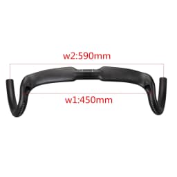 New Carbon Gravel Handlebar Big Flare Bar Cyclocross Road Bike Handlebars 370/390/410/430/mm Carbon Fiber Bicycle Handlebar
