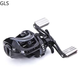 High Quality 18+1BB Black/Red Baitcasting Fishing Reel Aluminum Alloy Spool Saltwater Bass 7.2:1 High Speed Fishing Wheel