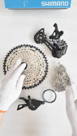 SHIMANO SLX M7100 1x12v Groupset Shifter Rear Derailleur 12 speed 10-45T/51T Cassette Sprocket Chain 124L for MTB Bike Original