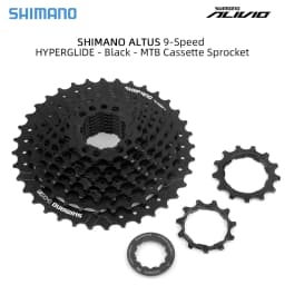 Shimano K7 9Speed Freewheel and Chain Groupset H200 Sunshine 23/25/28/30/32/36/40/42/46/50T Cassette HG53/KMC X9 Chain 9V Kit