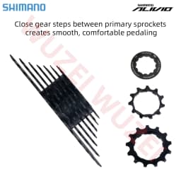 Shimano K7 9Speed Freewheel and Chain Groupset H200 Sunshine 23/25/28/30/32/36/40/42/46/50T Cassette HG53/KMC X9 Chain 9V Kit