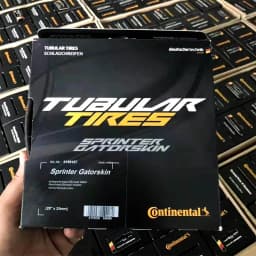 Continental Sprinter Gatorskin/ Competition Tubular Road Bike Tire Black 28"x25mm 180 TPI Stab-proof Cut-proof Tube Tire