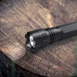Tactical Flashlight 1200 Lumen LED Light with Picatinny Rail/Mlok Mount for Outdoor and Pressure Switch Included