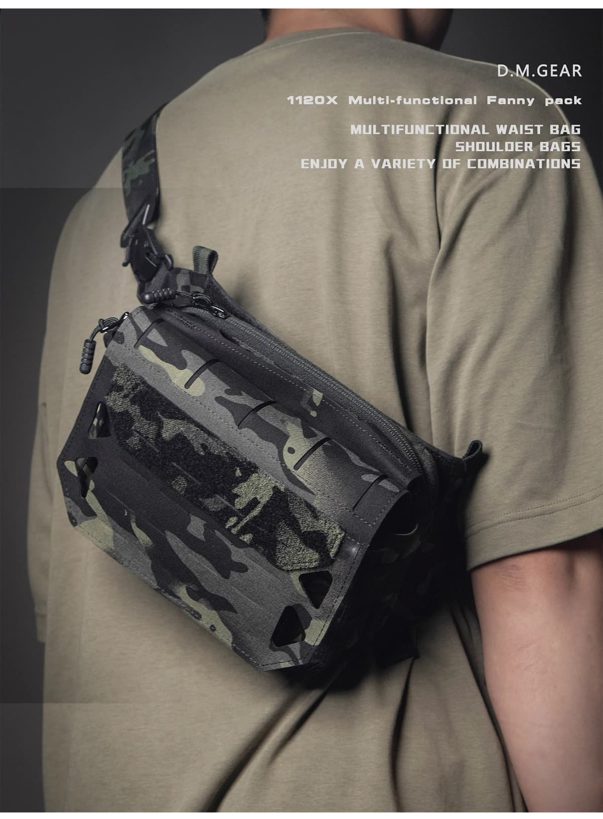 Tactical Bag 1120x Multifunctional Hunting Accessories Shoulder Equipment For Men Molle Outdoor Waterproof Frame