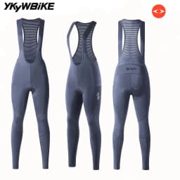 YKYWBIKE Women Cycling Bib Pants Spring Coolmax 3D Pad Bike Cycling Tights MTB Bicycle Trousers 2 Pockets Bicicletas 자전거의류