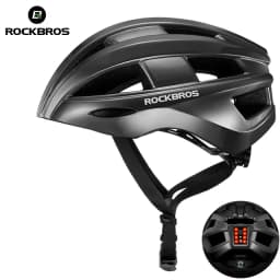 ROCKBROS Bicycle Helmet Cycling Helmet With LED Warning Light Ultralight Road Bike Helmet Electric Bicycle Helmet Sport Safe Hat