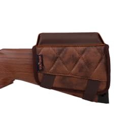 Tourbon Leather & PU Cheek Rest Riser Gun Buttstock with Rifle Cartridges 243 WIN 270 WIN 308 WIN Holders Hunting Accessories