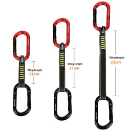 XINDA Rock Climbing Quickdraw Sling Professional Safety Lock Extenders Carabiner Mountaineer Outdoor Protect Kits