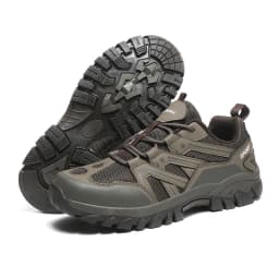 HIKEUP Men‘s Outdoor Hiking Shoes Spring New Breathable Comfortable Anti-collision Toe Cap Style Couple's Mountaineering Shoes