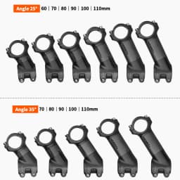 TOSEEK ZF-ONE Carbon Stem 25/35Degree Mountain Bike Stem,31.8mm Handlebar Stems,60/70/80/90/100mm Black and Red Bicycle Parts