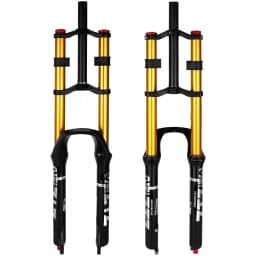ZTZ Bike Cycling Suspension Fork 26/27.5/2 Inch for Sport Mountain DH Air Double Shoulder Downhill Replacement Bicycle Parts