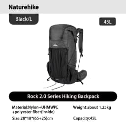 Naturehike Rock 2.0 Hiking Backpack 30L/45L/60L Camping Rucksack Outdoor Travel Trekking Specialised Shoulder Bag Rain Cover