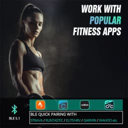 CYCPLUS Heart Rate Sensor Armband Wrist Belt Bluetooth ANT+ Fitness Monitor for Garmin Wahoo GPS Bike Computer