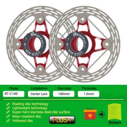 KACTUS Ultralight Bicycle Disc Brake Rotor 140/160mm Center Lock Thicken AL7505 Fast Cooling Disc Float Brake for Road MTB EBike