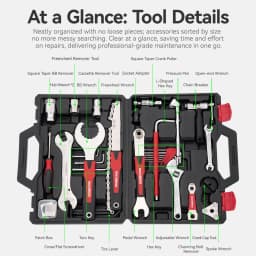 ROCKBROS Bicycle Repair Tools Kit Box Multifunctional 22-in-1 Bicycle Combination Maintenance Tools Set Pack Bike Accessories