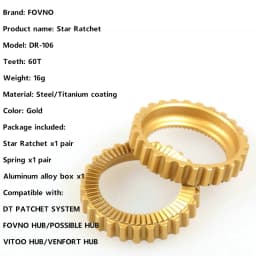 FOVNO Bicycle Hub Star Ratchet 60T Bike Hub Service Kit Ratchet for DT Patchet System Freehub MTB Road Hub Gear Bike Part