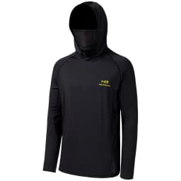 Bassdash UPF 50+ Men’s Long Sleeve Fishing Shirt with Mask UV Neck Gaiter Hoodie Keep Head Face Warm Outdoor Hiking Running