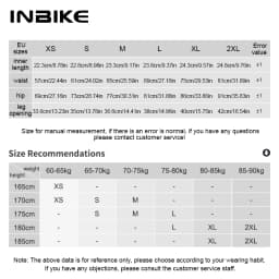 INBIKE Men's Cycling Bib Shorts Solid Color Mountain Bike Shorts High-end Outdoor Breathable Cycling Tights UV Protection