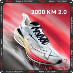 Xtep 2000KM 2.0 Running Shoes Men Summer Professional TPU Shock Absorption Sneakers 876219110043(suggest half size down)